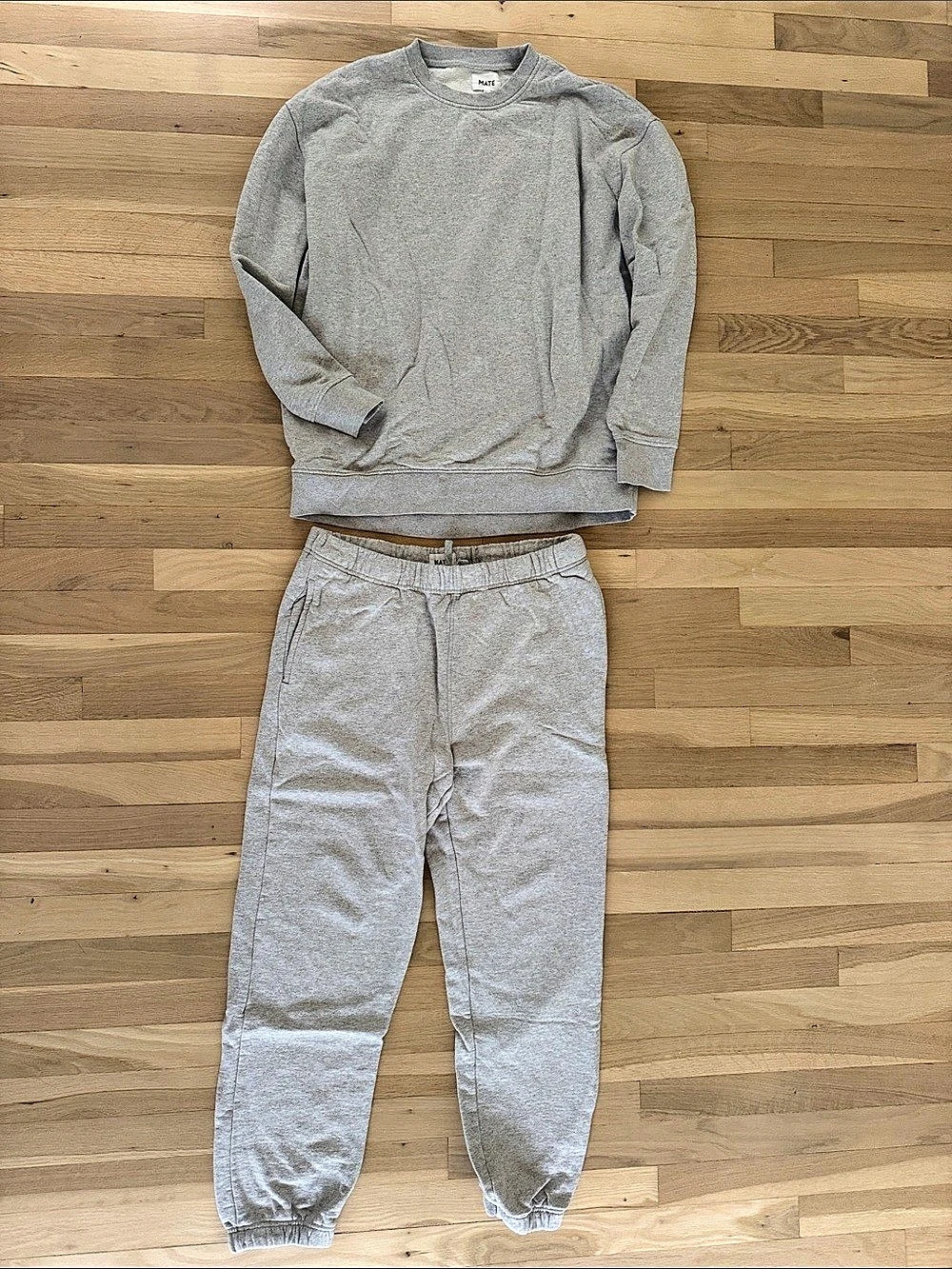 MATE Gray Loungewear Set Like New M
